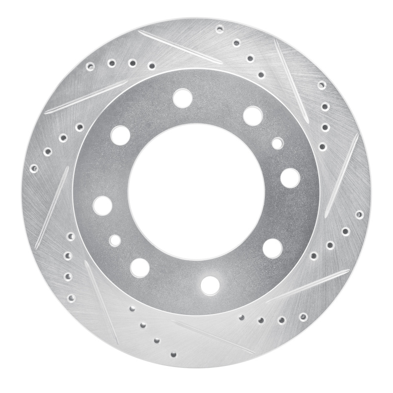 Picture of RNC Brake Rotor - Drill & Slot - R1 11-25 Ford F-350 Super Duty 2WD Front Right Drilled & Slotted Silver Brake Rotor rnc631-54226R