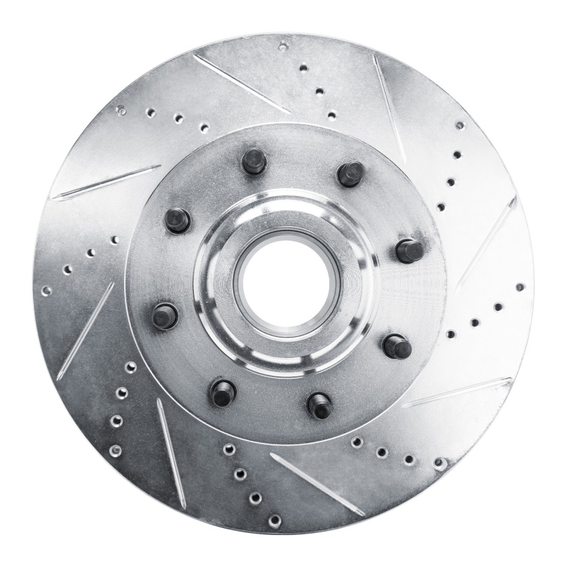 Picture of RNC Brake Rotor - Drill & Slot - R1 11-25 Ford F-350 Super Duty 2WD Front Right Drilled & Slotted Silver Brake Rotor rnc631-54224R