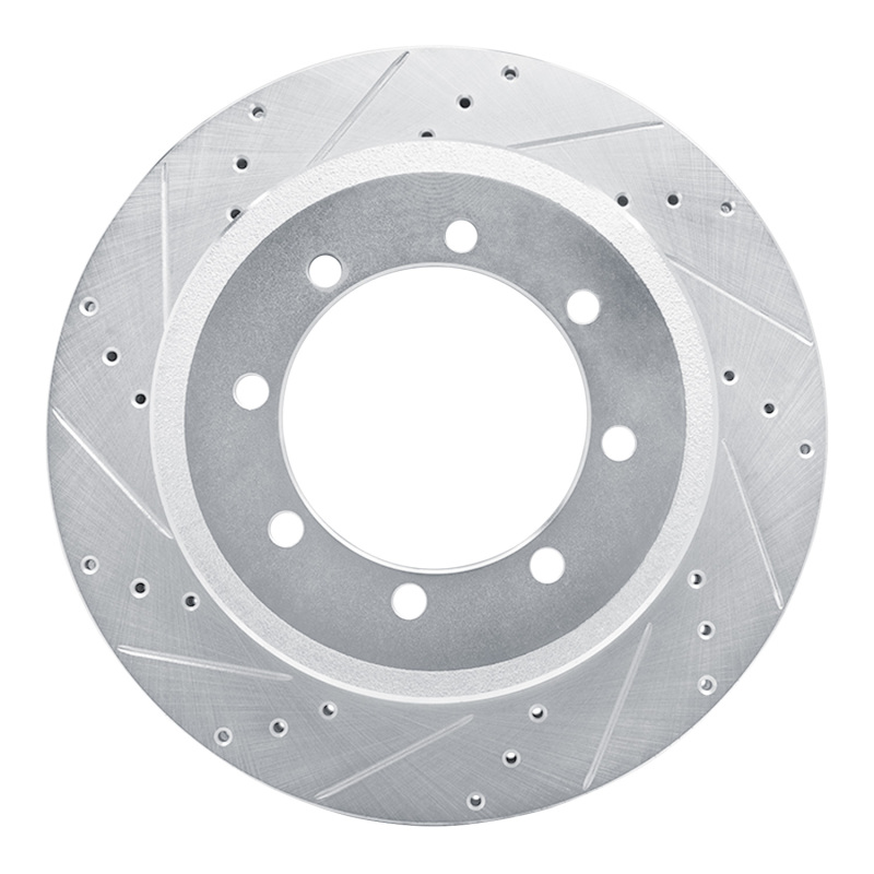 Picture of RNC Brake Rotor - Drill & Slot - R1 11-22 Ford F-450 Super Duty Rear Left Drilled & Slotted Silver Brake Rotor rnc631-54225L
