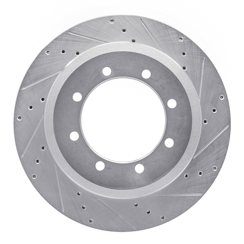 Picture of RNC Brake Rotor - Drill & Slot - R1 11-22 Ford F-350 Super Duty 4WD Rear Right Drilled & Slotted Silver Brake Rotor rnc631-54225R