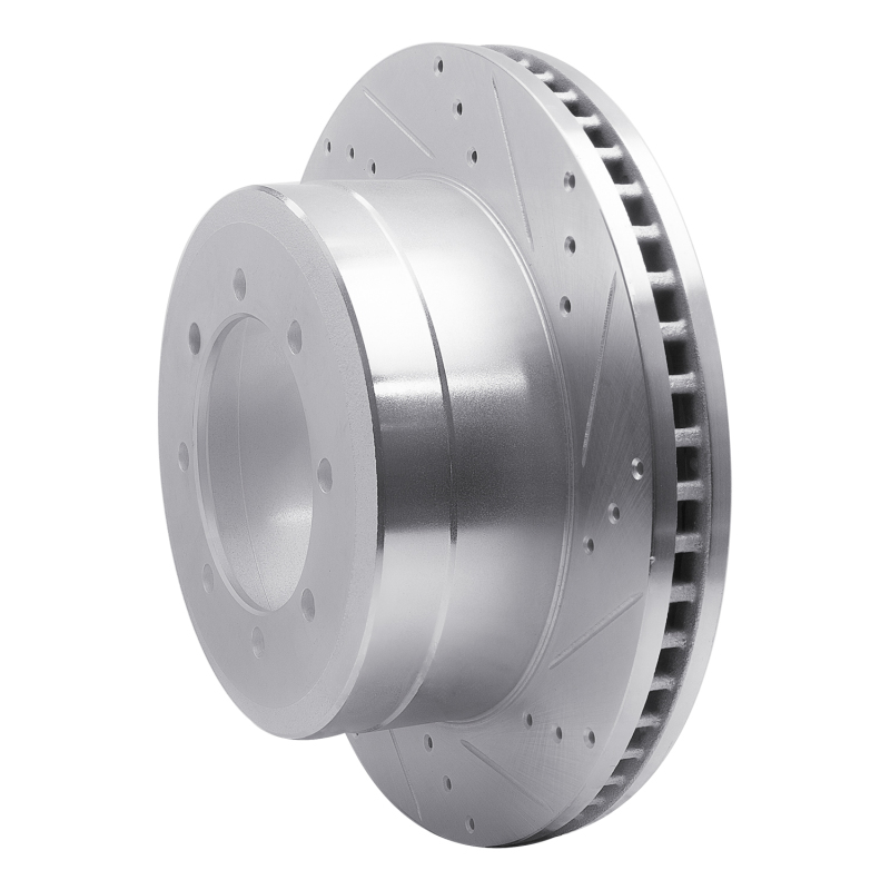 Picture of RNC Brake Rotor - Drill & Slot - R1 11-22 Ford F-350 Super Duty 4WD Rear Right Drilled & Slotted Silver Brake Rotor rnc631-54225R