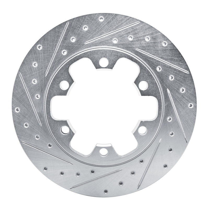 Picture of RNC Brake Rotor - Drill & Slot - R1 15-25 Ford Transit-350 HD/DRW Rear Left Drilled & Slotted Silver Brake Rotor rnc631-54229L