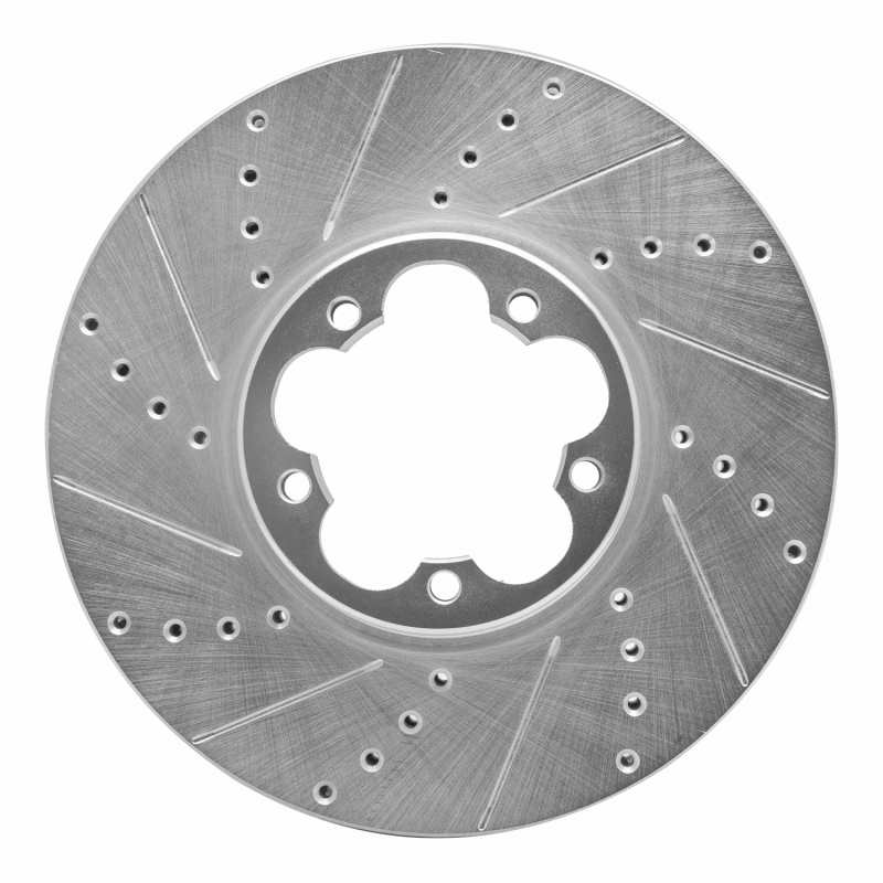 Picture of RNC Brake Rotor - Drill & Slot - R1 15-25 Ford Transit-350 HD/DRW Front Left Drilled & Slotted Silver Brake Rotor rnc631-54230L