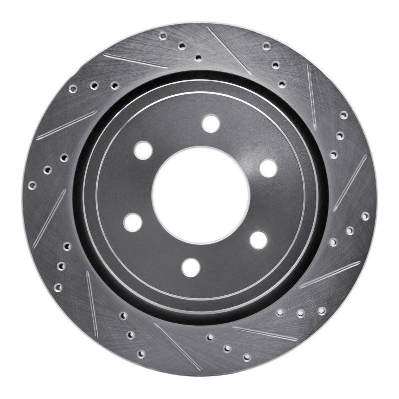 Picture of RNC Brake Rotor - Drill & Slot - R1 15-17 Ford F-150 RWD Rear Right Drilled & Slotted Silver Brake Rotor rnc631-54231R