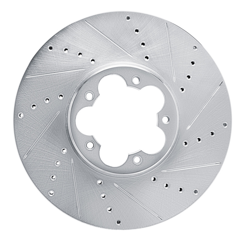 Picture of RNC Brake Rotor - Drill & Slot - R1 20-25 Ford Transit-150 Front Right Drilled & Slotted Silver Brake Rotor rnc631-54270R