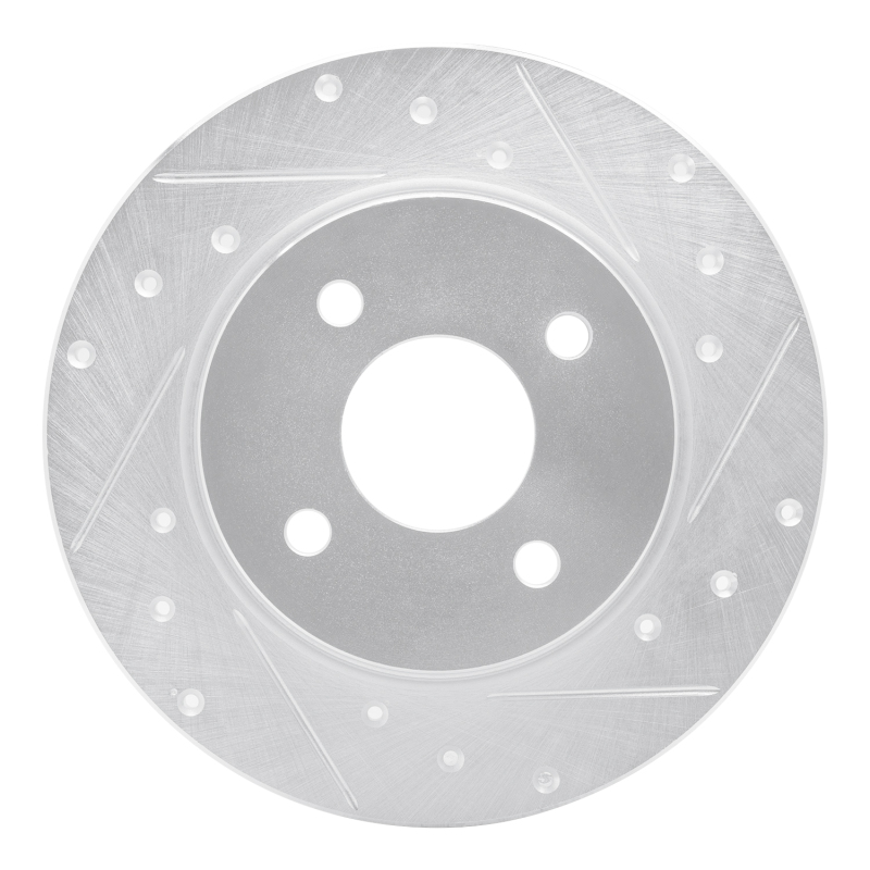 Picture of RNC Brake Rotor - Drill & Slot - R1 18-22 Ford Ecosport Rear Right Drilled & Slotted Silver Brake Rotor rnc631-54269R