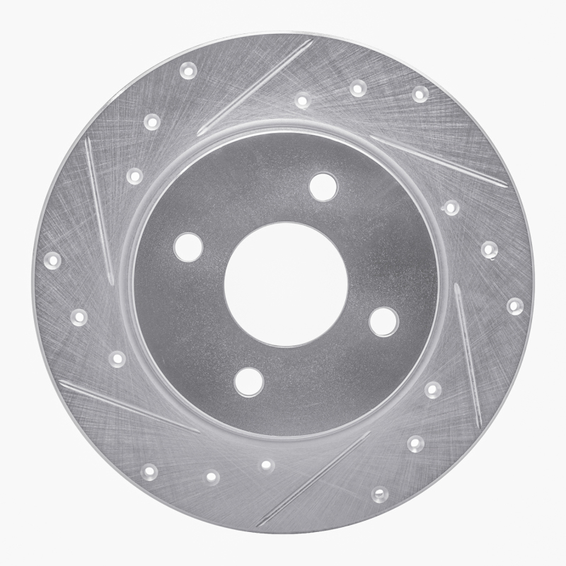 Picture of RNC Brake Rotor - Drill & Slot - R1 18-22 Ford Ecosport Rear Left Drilled & Slotted Silver Brake Rotor rnc631-54269L
