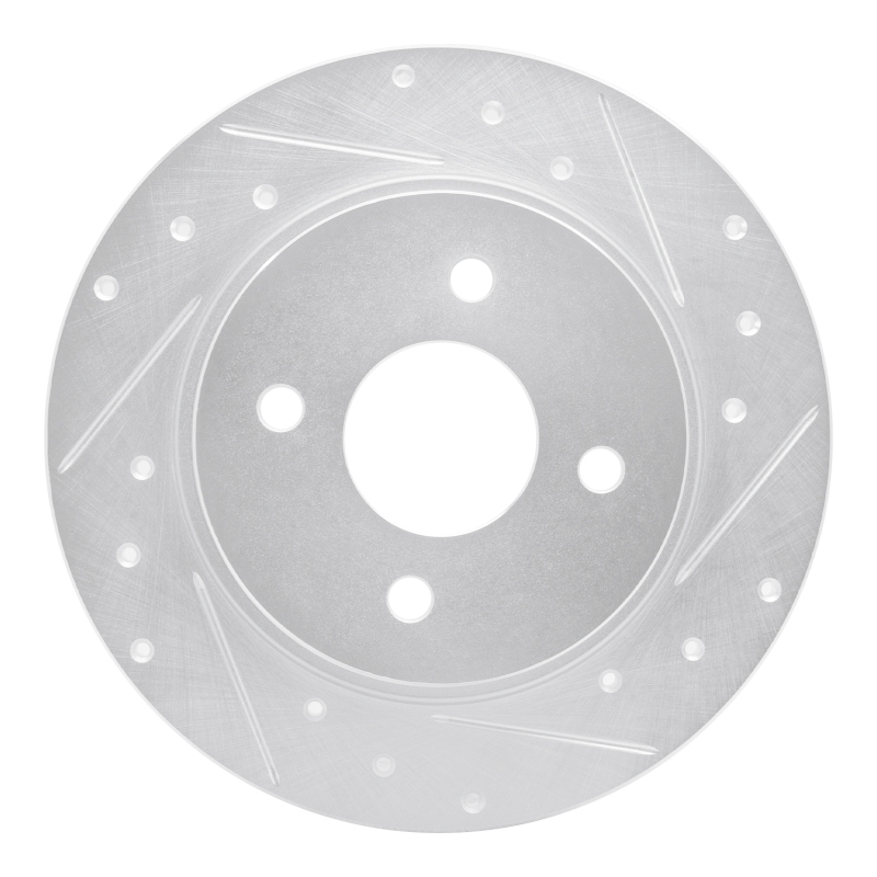 Picture of RNC Brake Rotor - Drill & Slot - R1 18-22 Ford Ecosport Rear Right Drilled & Slotted Silver Brake Rotor rnc631-54271R