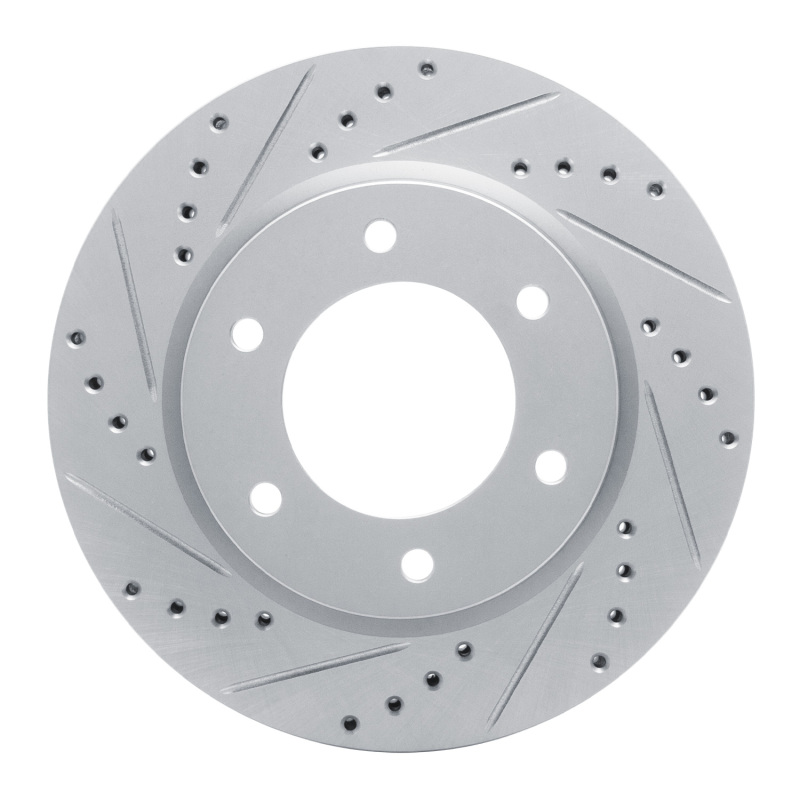 Picture of RNC Brake Rotor - Drill & Slot - R1 19-25 Ford BRONCO Front Left Drilled & Slotted Silver Brake Rotor rnc631-54275L