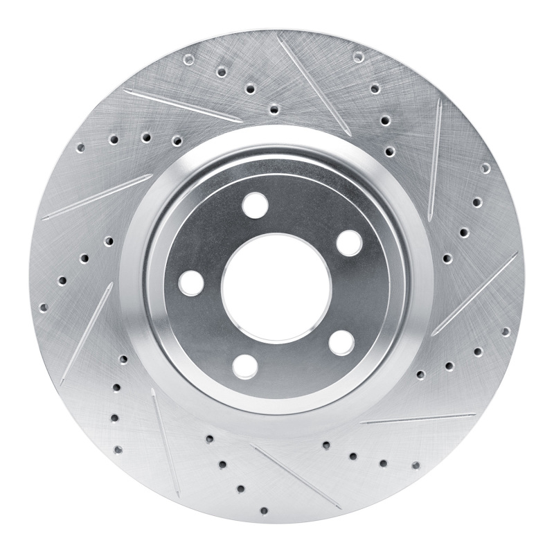 Picture of RNC Brake Rotor - Drill & Slot - R1 20-25 Ford Explorer Front Right Drilled & Slotted Silver Brake Rotor rnc631-54277R