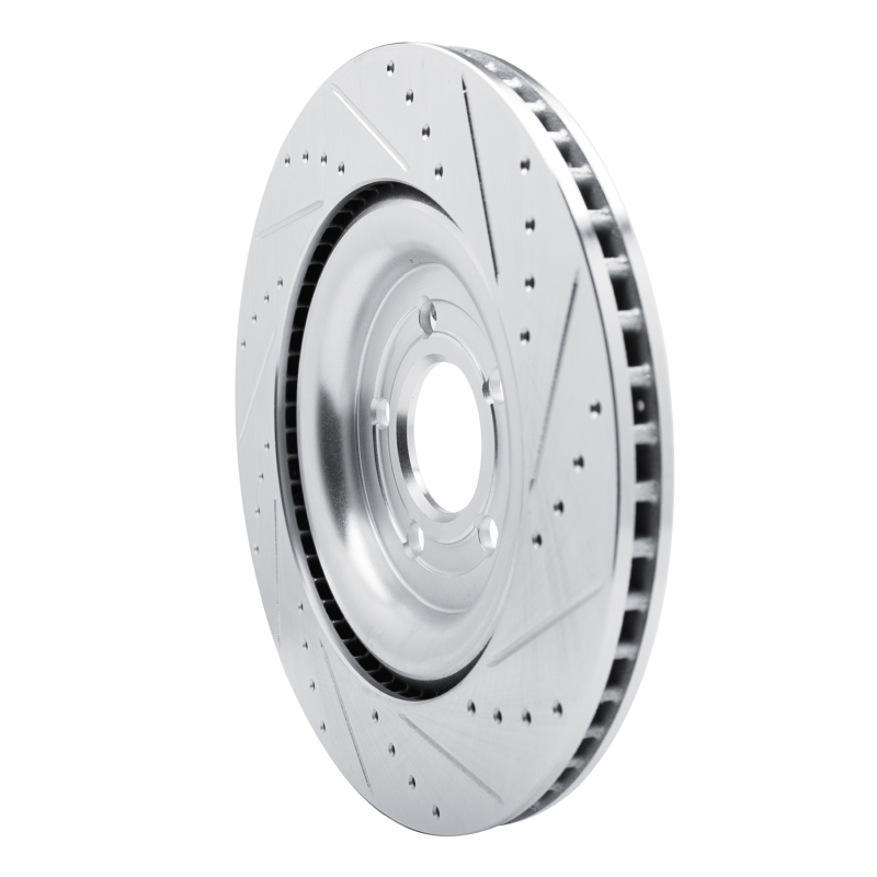Picture of RNC Brake Rotor - Drill & Slot - R1 20-25 Ford Police Interceptor Utility Rear Left Drilled & Slotted Silver Brake Rotor rnc631-54278L