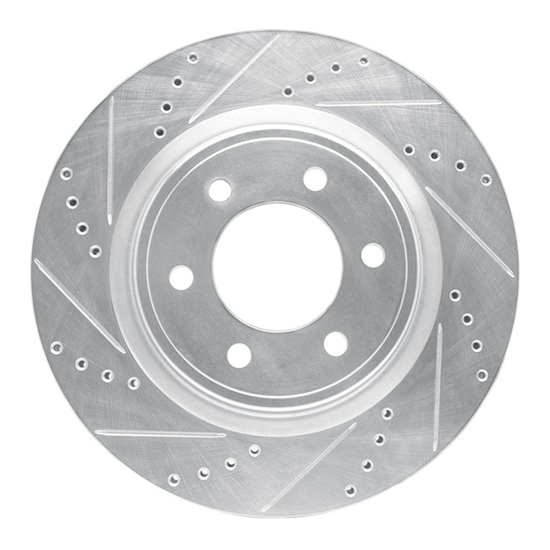 Picture of RNC Brake Rotor - Drill & Slot - R1 21-25 Ford F-150 4WD Front Left Drilled & Slotted Silver Brake Rotor rnc631-54287L