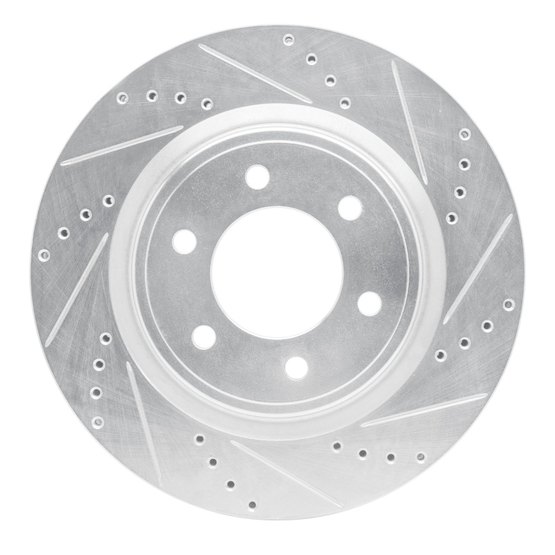 Picture of RNC Brake Rotor - Drill & Slot - R1 21-25 Ford F-150 RWD Front Right Drilled & Slotted Silver Brake Rotor rnc631-54287R