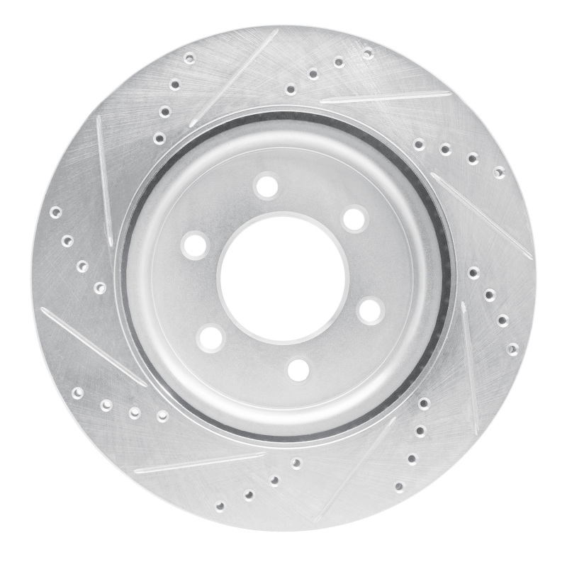 Picture of RNC Brake Rotor - Drill & Slot - R1 21-25 Ford F-150 RWD Front Right Drilled & Slotted Silver Brake Rotor rnc631-54287R
