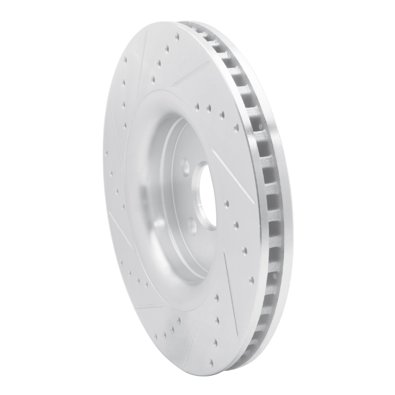 Picture of RNC Brake Rotor - Drill & Slot - R1 15-21 Ford Fusion Front Right Drilled & Slotted Silver Brake Rotor rnc631-55006R