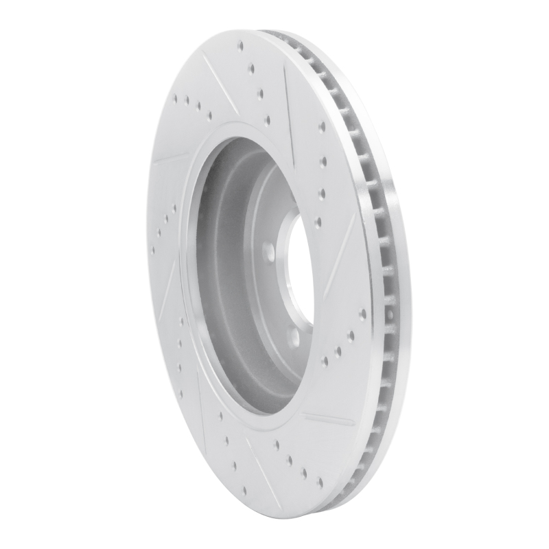 Picture of RNC Brake Rotor - Drill & Slot - R1 03-05 Lincoln AVIATOR Front Left Drilled & Slotted Silver Brake Rotor rnc631-55007L