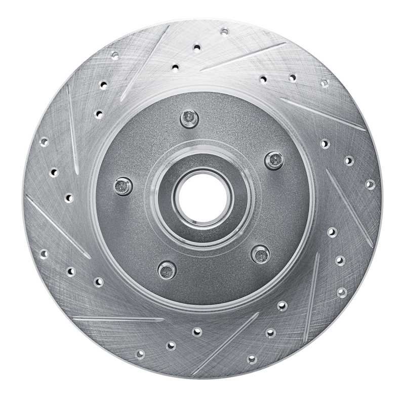 Picture of RNC Brake Rotor - Drill & Slot - R1 74-79 Ford Custom 500 Front Left Drilled & Slotted Silver Brake Rotor rnc631-56005L