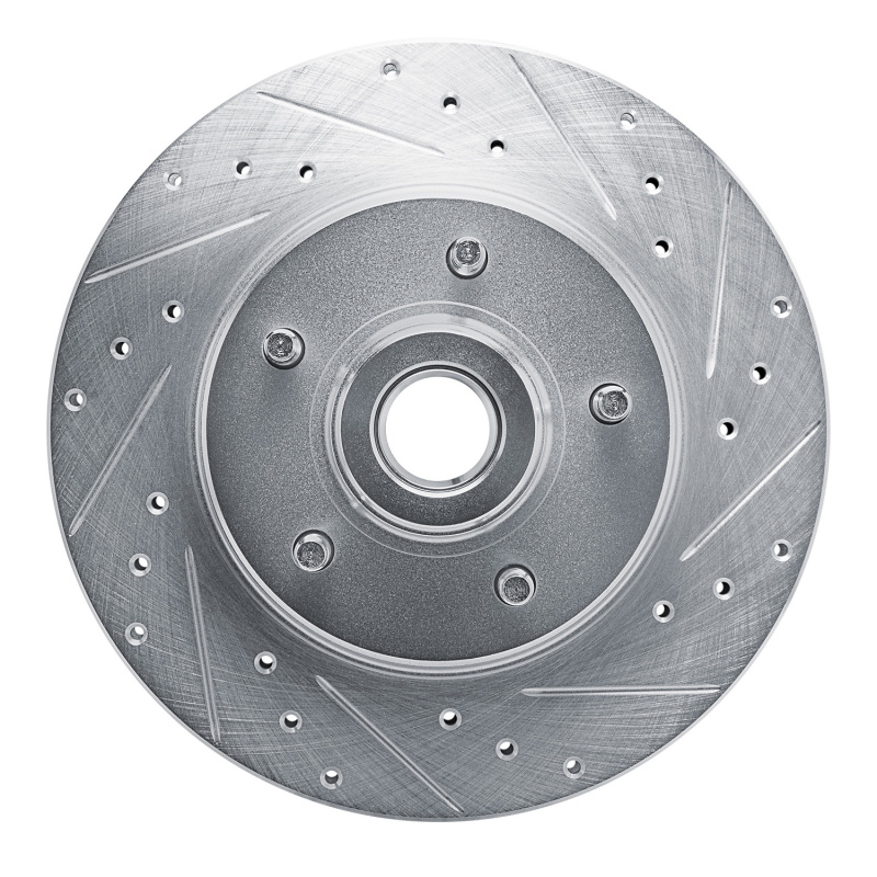 Picture of RNC Brake Rotor - Drill & Slot - R1 74-79 Ford Custom 500 Front Right Drilled & Slotted Silver Brake Rotor rnc631-56005R