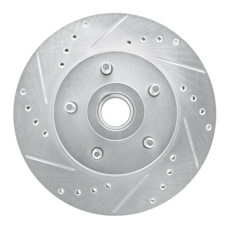 Picture of RNC Brake Rotor - Drill & Slot - R1 79-91 Ford Country Squire Front Left Drilled & Slotted Silver Brake Rotor rnc631-56008L