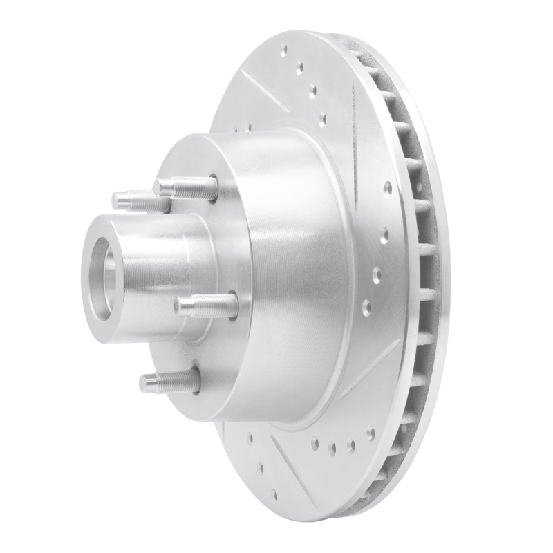 Picture of RNC Brake Rotor - Drill & Slot - R1 79-91 Ford LTD Crown Victoria Front Right Drilled & Slotted Silver Brake Rotor rnc631-56008R