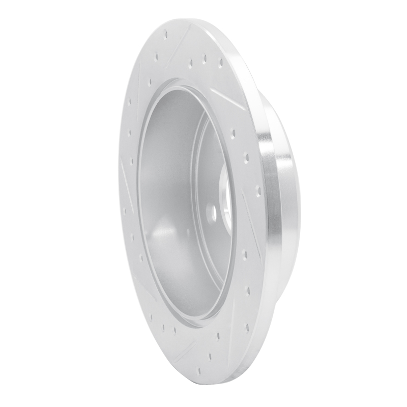 Picture of RNC Brake Rotor - Drill & Slot - R1 91-95 Ford Crown Victoria Rear Right Drilled & Slotted Silver Brake Rotor rnc631-56010R