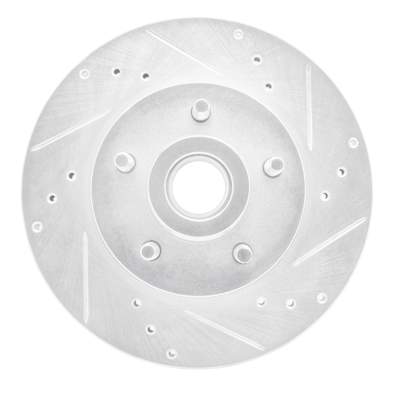 Picture of RNC Brake Rotor - Drill & Slot - R1 90-91 Ford Country Squire Front Right Drilled & Slotted Silver Brake Rotor rnc631-56011R