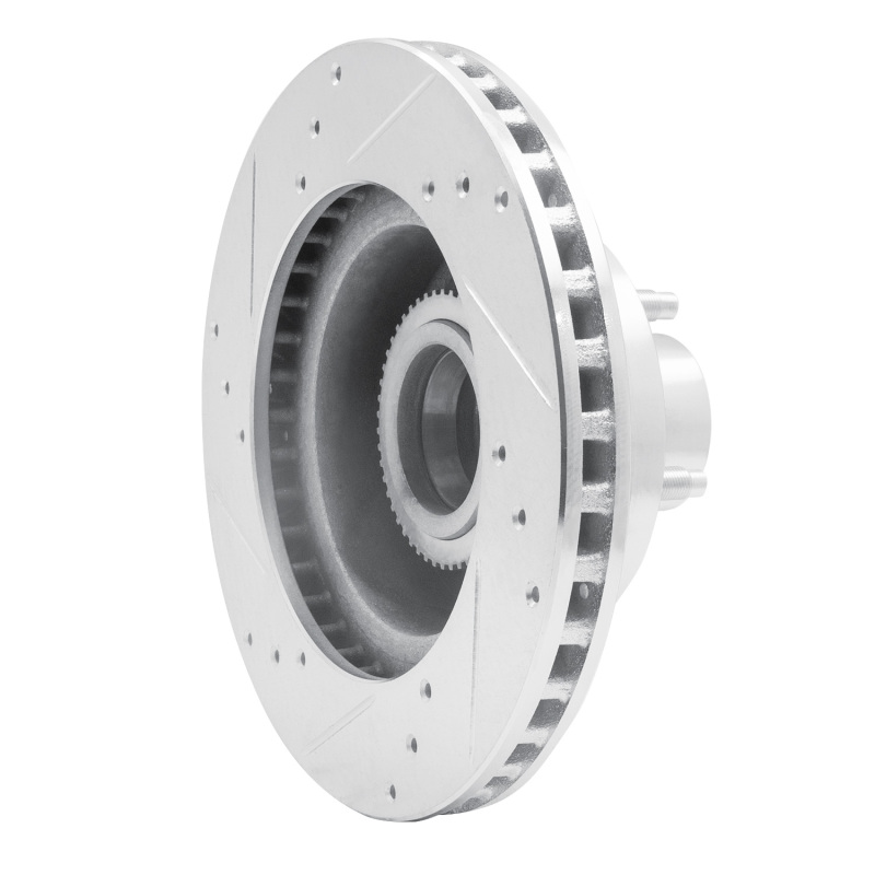 Picture of RNC Brake Rotor - Drill & Slot - R1 90-91 Ford Country Squire Front Right Drilled & Slotted Silver Brake Rotor rnc631-56011R