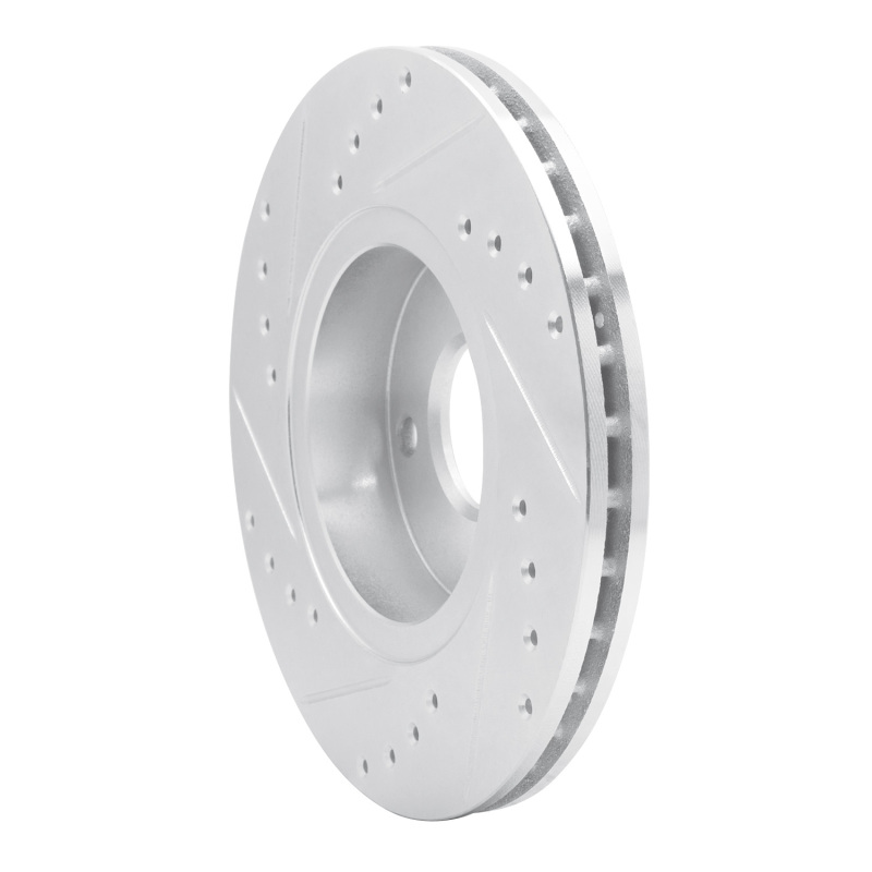 Picture of RNC Brake Rotor - Drill & Slot - R1 98-04 Ford CONTOUR Front Right Drilled & Slotted Silver Brake Rotor rnc631-56017R