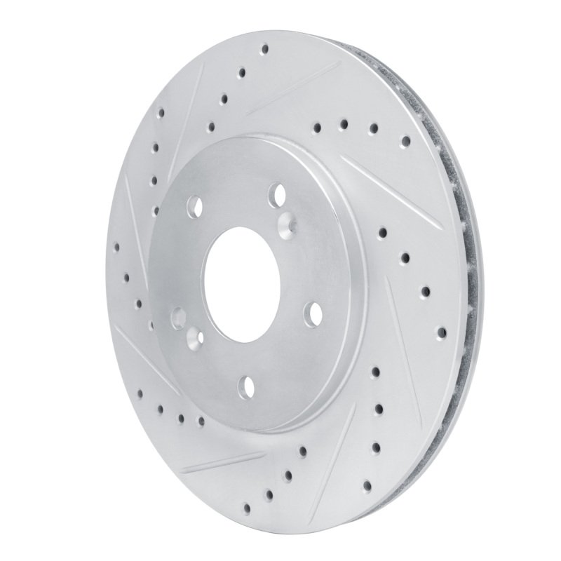 Picture of RNC Brake Rotor - Drill & Slot - R1 91-96 Acura NSX Rear Left Drilled & Slotted Silver Brake Rotor rnc631-58005L