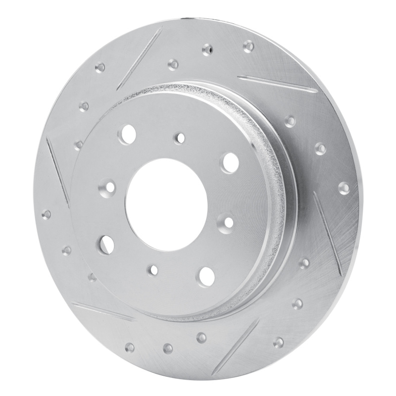 Picture of RNC Brake Rotor - Drill & Slot - R1 86-96 Acura Legend Rear Left Drilled & Slotted Silver Brake Rotor rnc631-59013L