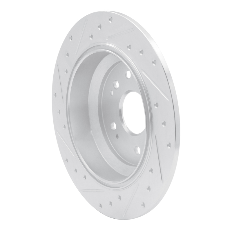Picture of RNC Brake Rotor - Drill & Slot - R1 10-15 Honda Crosstour Rear Right Drilled & Slotted Silver Brake Rotor rnc631-59033R