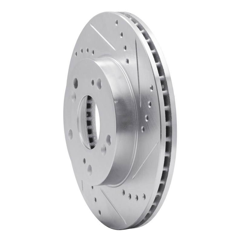 Picture of RNC Brake Rotor - Drill & Slot - R1 12-15 Acura ILX Front Right Drilled & Slotted Silver Brake Rotor rnc631-59036R