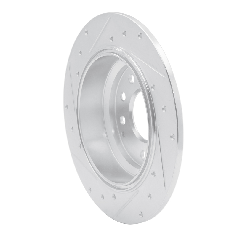 Picture of RNC Brake Rotor - Drill & Slot - R1 91-99 Acura Legend Rear Right Drilled & Slotted Silver Brake Rotor rnc631-59041R