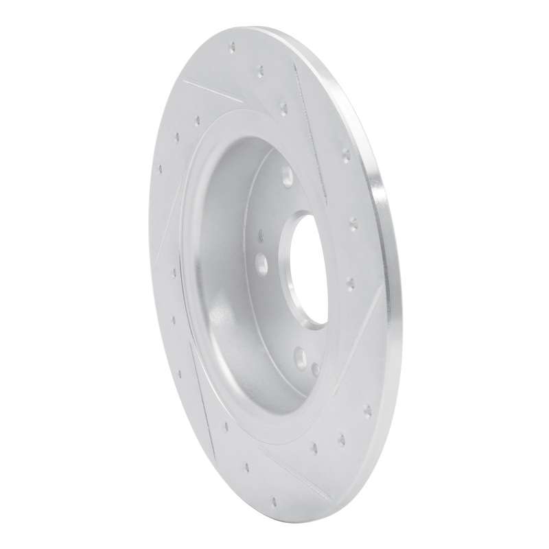 Picture of RNC Brake Rotor - Drill & Slot - R1 16-16 Honda CR-Z Rear Left Drilled & Slotted Silver Brake Rotor rnc631-59060L