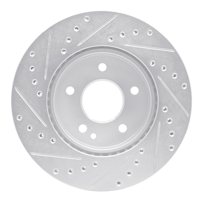 Picture of RNC Brake Rotor - Drill & Slot - R1 94-97 Mercedes-Benz C230 Front Right Drilled & Slotted Silver Brake Rotor rnc631-63000R