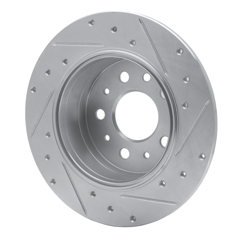 Picture of RNC Brake Rotor - Drill & Slot - R1 61-91 Mercedes-Benz 230 Rear Left Drilled & Slotted Silver Brake Rotor rnc631-63003L