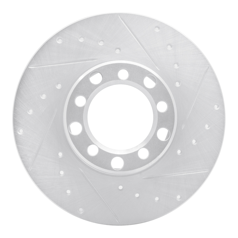 Picture of RNC Brake Rotor - Drill & Slot - R1 68-76 Mercedes-Benz 220 Front Right Drilled & Slotted Silver Brake Rotor rnc631-63005R