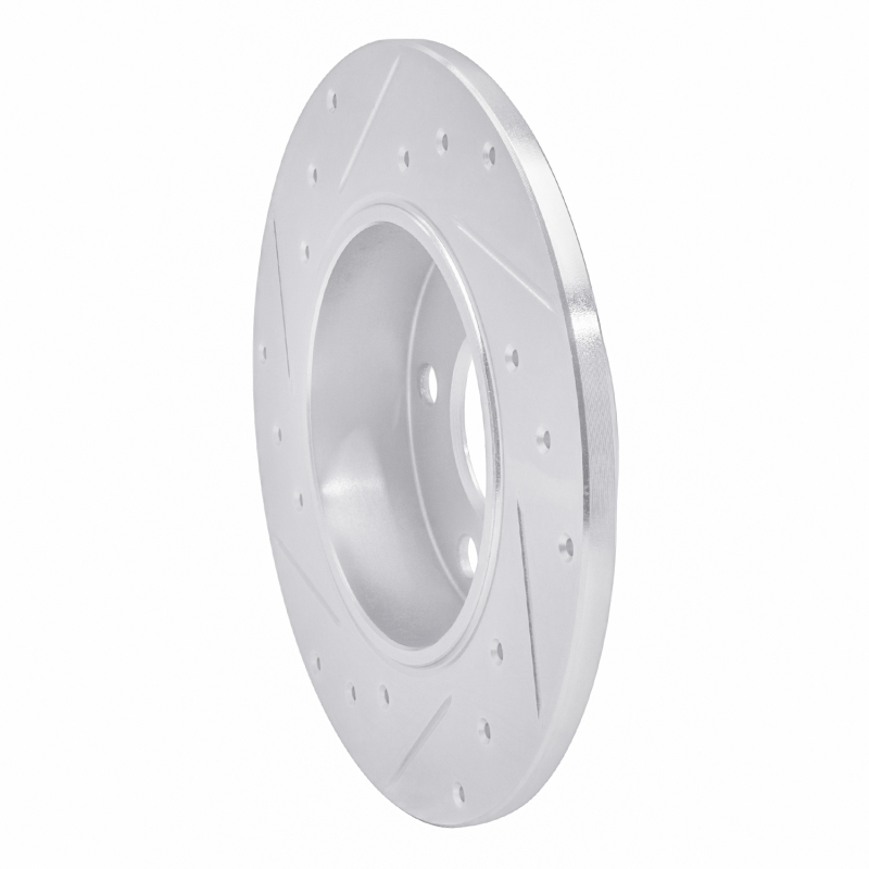 Picture of RNC Brake Rotor - Drill & Slot - R1 83-89 Mercedes-Benz 190D Front Right Drilled & Slotted Silver Brake Rotor rnc631-63011R