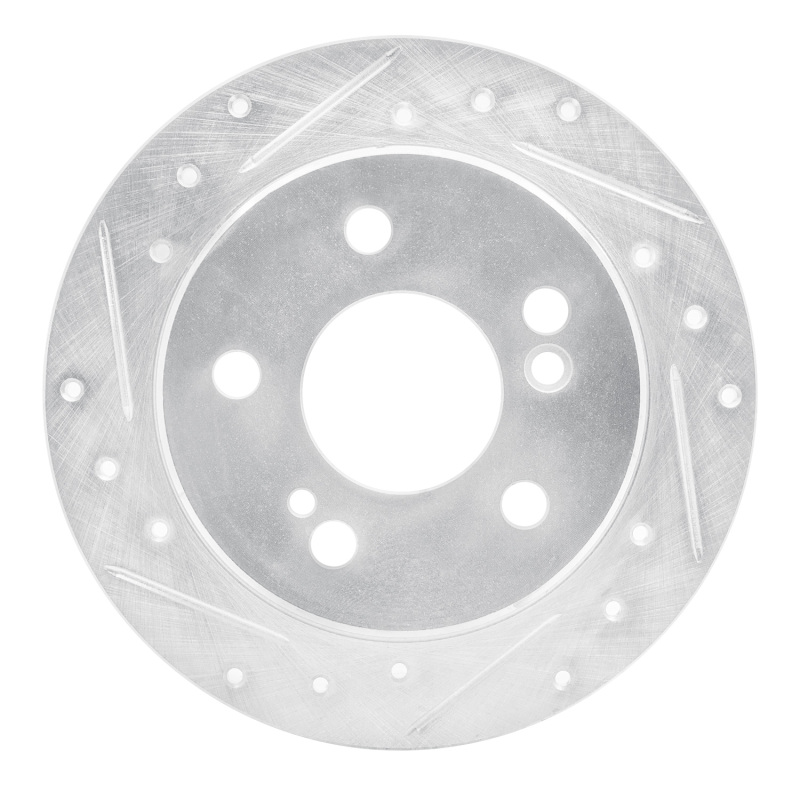 Picture of RNC Brake Rotor - Drill & Slot - R1 83-95 Mercedes-Benz E300 Rear Left Drilled & Slotted Silver Brake Rotor rnc631-63015L