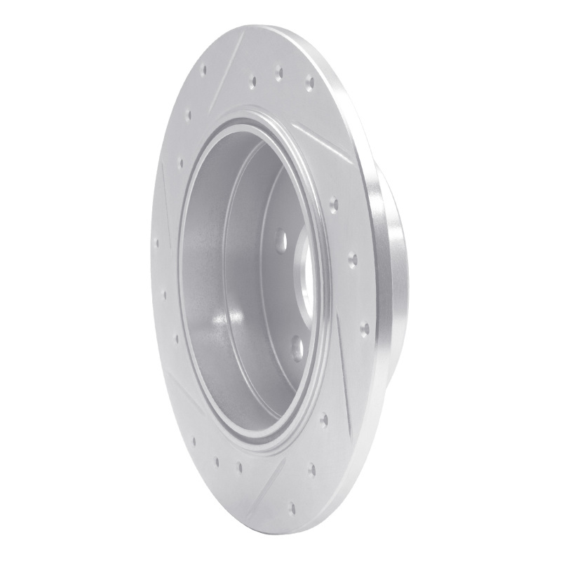 Picture of RNC Brake Rotor - Drill & Slot - R1 90-95 Mercedes-Benz SL500 Rear Right Drilled & Slotted Silver Brake Rotor rnc631-63018R