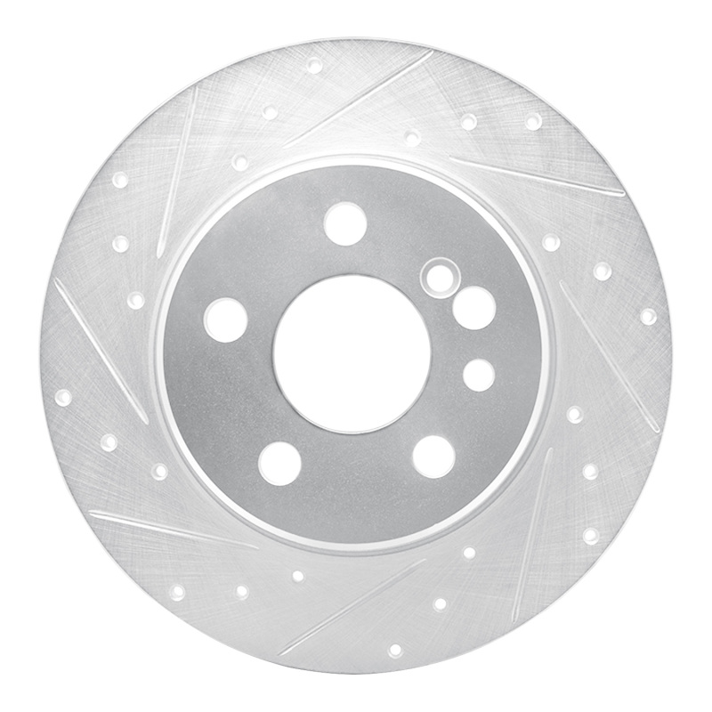 Picture of RNC Brake Rotor - Drill & Slot - R1 91-99 Mercedes-Benz 300SD Rear Left Drilled & Slotted Silver Brake Rotor rnc631-63022L