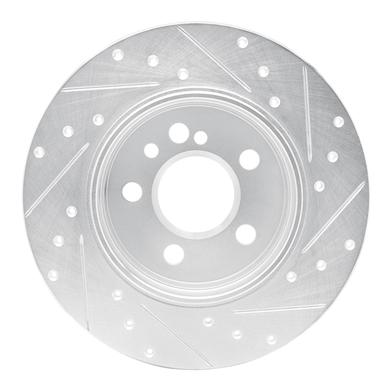 Picture of RNC Brake Rotor - Drill & Slot - R1 91-99 Mercedes-Benz 300SD Rear Left Drilled & Slotted Silver Brake Rotor rnc631-63022L