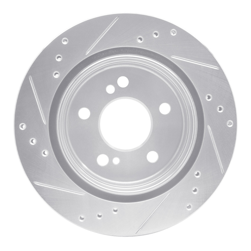 Picture of RNC Brake Rotor - Drill & Slot - R1 92-94 Mercedes-Benz E500 Rear Right Drilled & Slotted Silver Brake Rotor rnc631-63025R