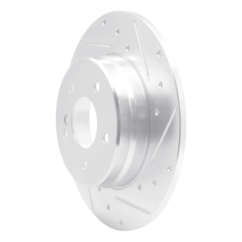 Picture of RNC Brake Rotor - Drill & Slot - R1 94-11 Mercedes-Benz C240 Rear Right Drilled & Slotted Silver Brake Rotor rnc631-63032R