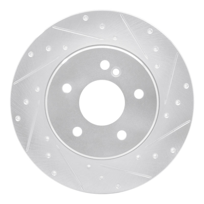 Picture of RNC Brake Rotor - Drill & Slot - R1 98-03 Mercedes-Benz E320 Rear Right Drilled & Slotted Silver Brake Rotor rnc631-63037R
