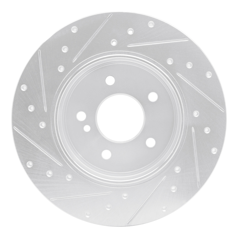 Picture of RNC Brake Rotor - Drill & Slot - R1 98-03 Mercedes-Benz E320 Rear Right Drilled & Slotted Silver Brake Rotor rnc631-63037R