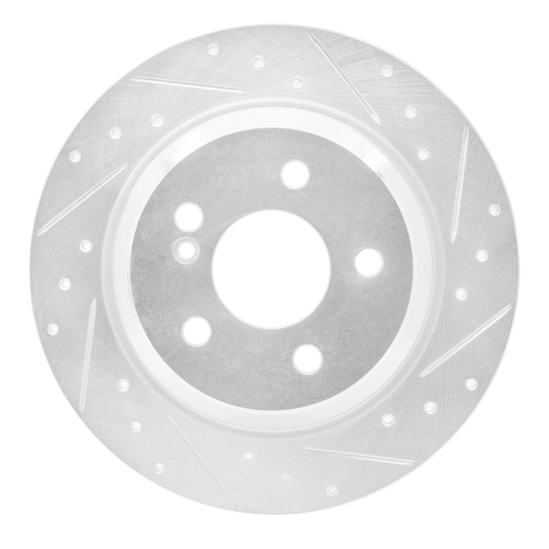 Picture of RNC Brake Rotor - Drill & Slot - R1 03-06 Mercedes-Benz S350 Rear Right Drilled & Slotted Silver Brake Rotor rnc631-63060R