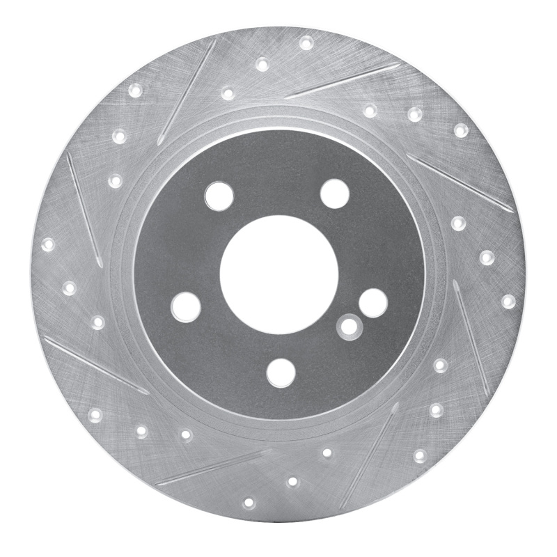 Picture of RNC Brake Rotor - Drill & Slot - R1 08-15 Mercedes-Benz C300 Sedan Rear Left Drilled & Slotted Silver Brake Rotor rnc631-63086L
