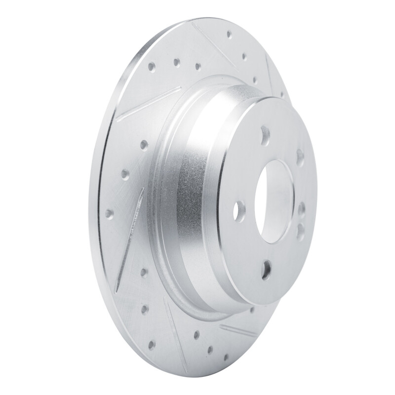 Picture of RNC Brake Rotor - Drill & Slot - R1 03-06 Mercedes-Benz SL500 Rear Right Drilled & Slotted Silver Brake Rotor rnc631-63071R