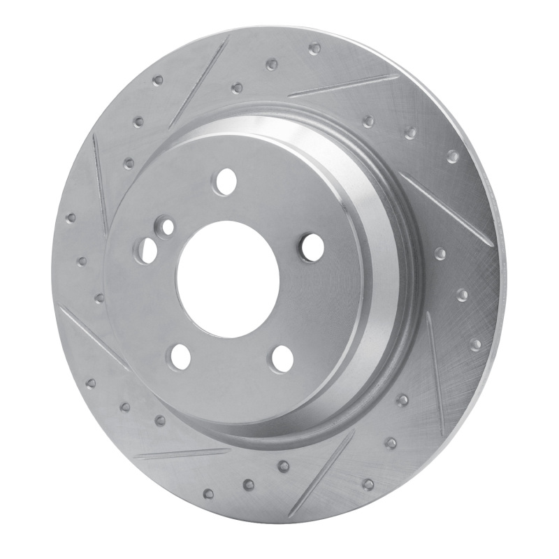 Picture of RNC Brake Rotor - Drill & Slot - R1 07-13 Mercedes-Benz S400 (USA) Rear Left Drilled & Slotted Silver Brake Rotor rnc631-63078L